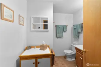 3/4 bath in finished shop area