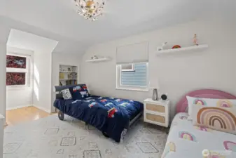 2nd bedroom is upstairs.