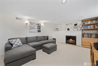 The home's 2nd fireplace is here.
