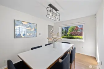 Formal dining area.
