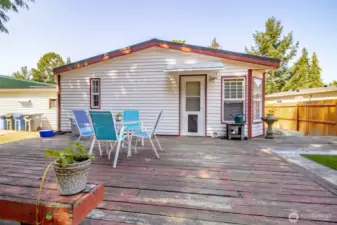 Large back patio/back deck