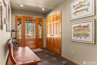 Welcoming entryway with radiant floor heat, perfect for greeting guests!