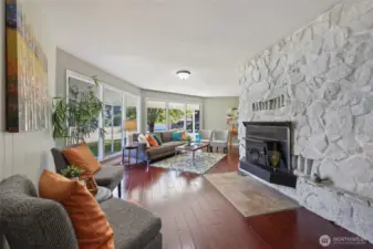 Large windows allow for lots of light.