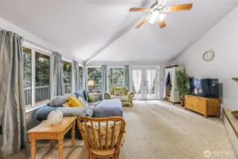 Fireplace not used. Recent addition of heat pump.