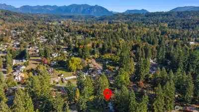 Stunning territorial views and a true sense of Northwest living surrounded by evergreens and mountain backdrops.