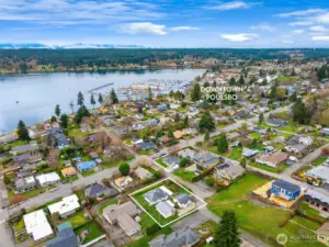 Downtown Poulsbo is a short walk away