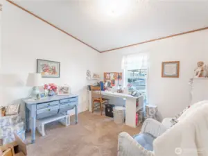 Guest bedroom with clean, move-in ready feel