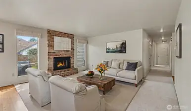 Secondary living space is perfect for entertaining