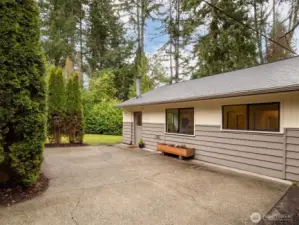 Welcome to home #2.  The cottage is located on the East side of the lot with open floor plan and 1 bedroom and 1 bathroom.    This home is freshly painted inside and out, with new LVP, carpet new kitchen and electrical panel.