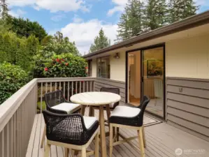 West home - 22511: Just off of the kitchen and dining room enjoy this spacious deck.