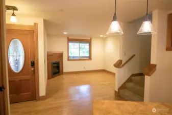 Main floor living room from Kitchen