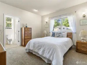 Guest bedroom with private bath.