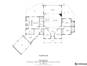 House floor plan.  Please see 3-D tour and video