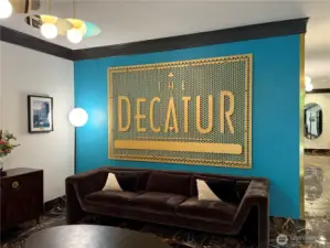 Decatur lobby with security and onsite management