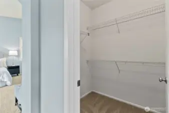 Dual walk-in closets, this is one of two.