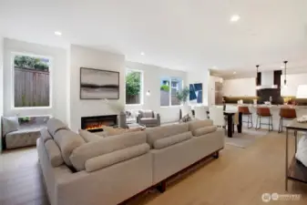 TV is now hung above FP and stays with the home.