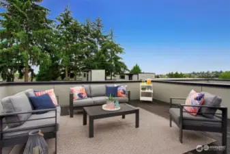 Roof top balcony!