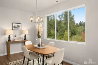 Beautiful view in the dining area