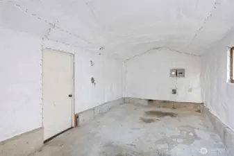 Insulated and heated garage