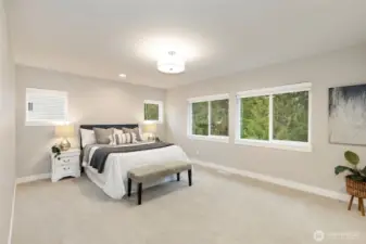 Primary bedroom with room to unwind and recharge.