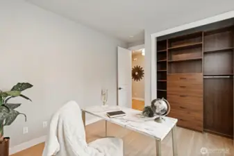 Main floor bedroom/den.