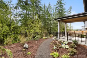 Full irrigation system supports easy, low-maintenance living.