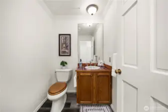 Main Floor Half Bath. (There are 4 bathrooms total)