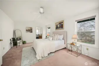 Looking towards your En Suite… the lighting is so warm and natural… (all of these photos were taken on a super foggy day, too!)