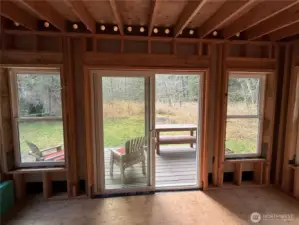 Lots of light and privacy. Set away from home and not visible from the house.