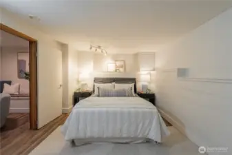 Lower-level bedroom.