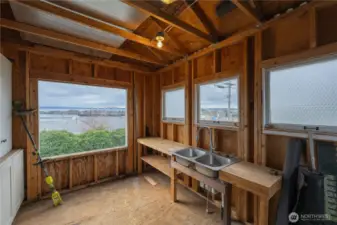 Garden shed with a view!