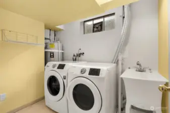 Downstairs laundry