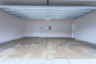 Large 2 car garage