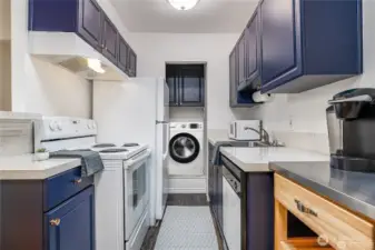 virtually staged with a washer/dryer added