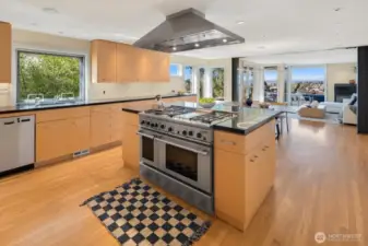 -A tremendous kitchen filled with Stainless Steel appliances and luxe touches (think sub-zero fridge and a prep sink) is a comfort to the amateur and the auteur chef alike.