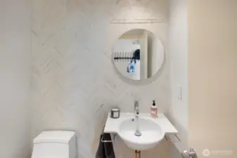 -A powder room is just the thing for everything from simple convenience to visage touch-ups.