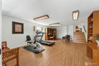 Back downstairs is a huge, open space for a) family room, b) office space, c) exercise room, d) homeschool, or e.) all of the above. Create your perfect space here!