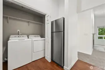 Extra storage in the laundry room