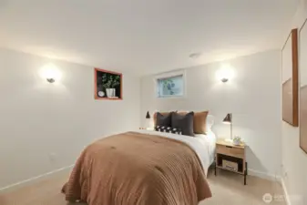 The lower-level 3rd bedroom.