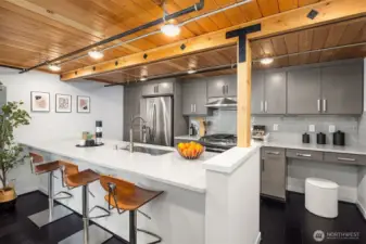 Subway tile backsplash