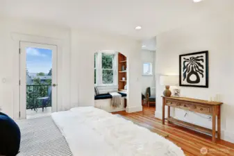 Door to private deck in Master