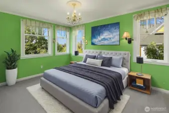 Primary bedroom upstairs