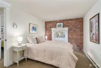 WINDOW AND BRICK ACCENT WALL