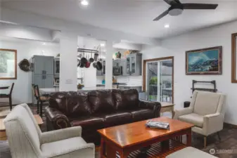 No detail was overlooked; there are a total of six ceiling fans in the home!