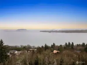 Fidalgo Bay, looking East to March Point, Hat Island