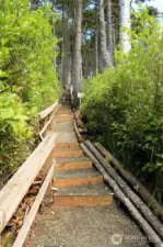 Lovely maintained beach access....