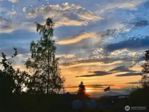Sunset Views towards the Olympics
