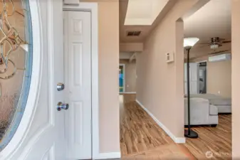 Entrance into the home.