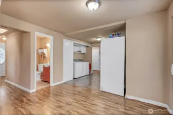Main floor half bath.