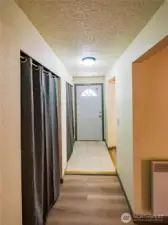 HANDY STORAGE AREAS IN HALLWAY